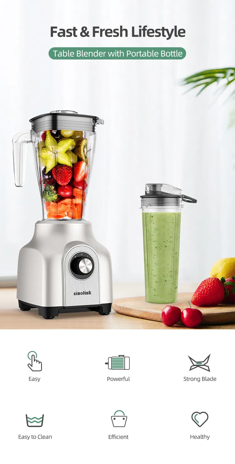 2020 New Style Professional Smoothie Mixer 1.3L Drinking Blender