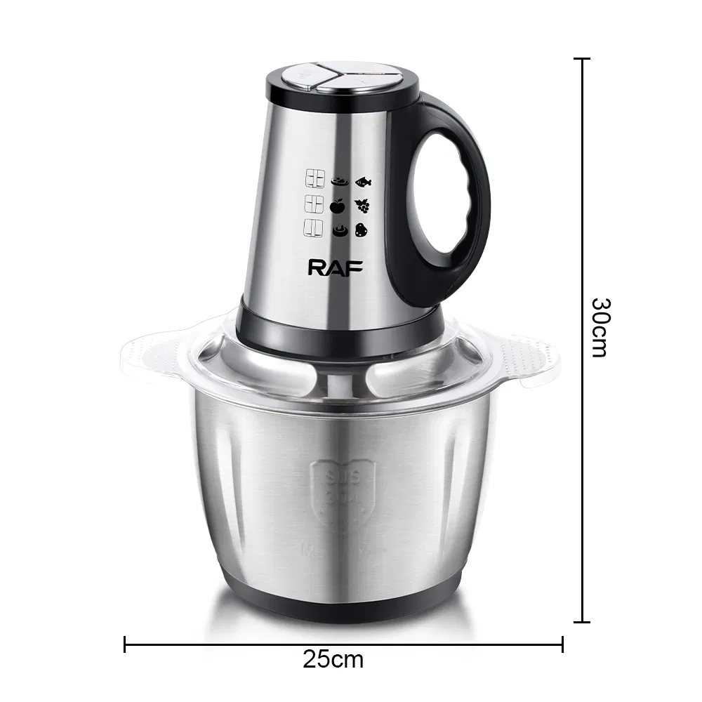 New 2 in 1 Household Electric Vegetable Food Chopper Food Processor 3L with Bowl Kitchen Cutter