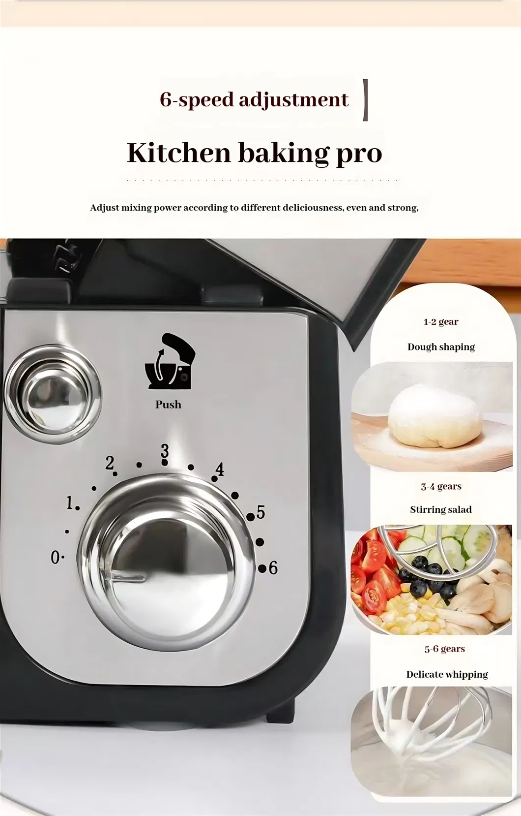 Professional Dough Mixer with Easy Clean Design and Durable Structure