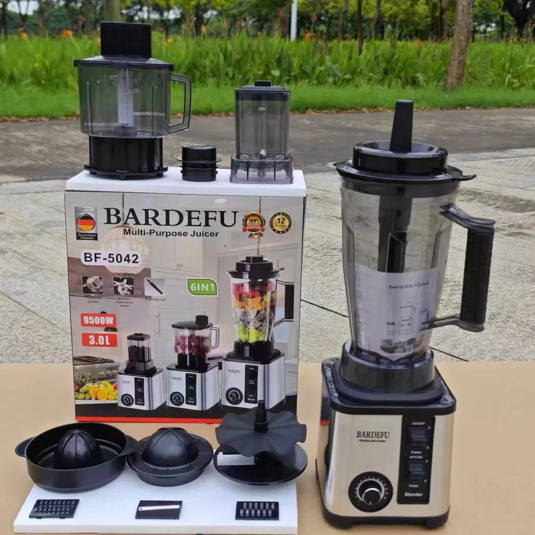 3in1 3 in 1 Heavy Tudy Blender Silver Crest Commercial Blender 9500W 4L Blender 4.0L Blender High Quality Pure Copper Motor Blender