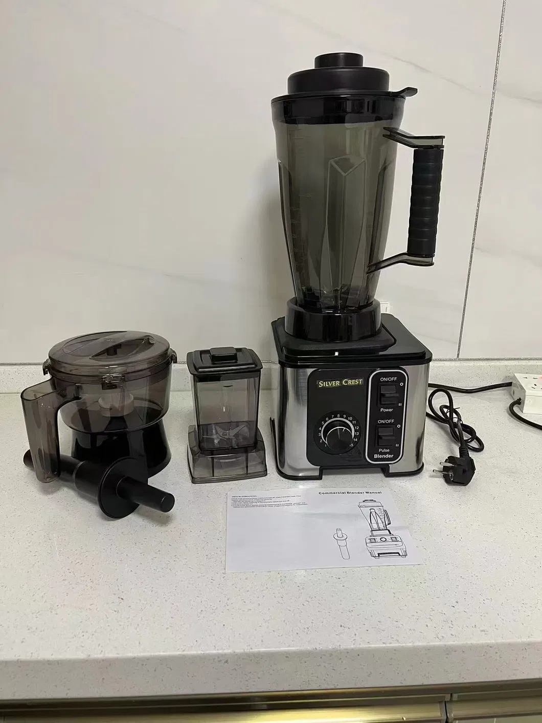 3in1 3 in 1 Heavy Tudy Blender Silver Crest Commercial Blender 9500W 4L Blender 4.0L Blender High Quality Pure Copper Motor Blender