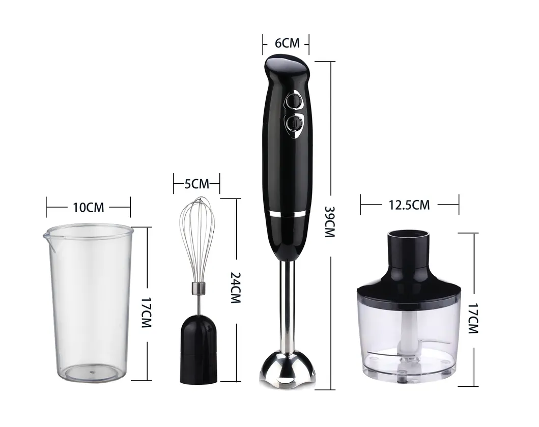 Householdhigh Quality DC Motor Multi-Function Immersion Hand Stick Blender