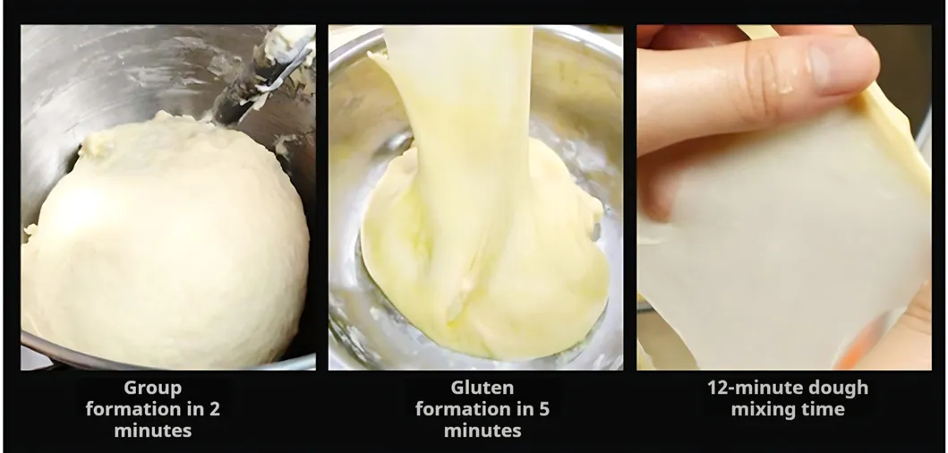 Electric Dough Mixer with Timer Control and Overload Protection for Continuous Operation