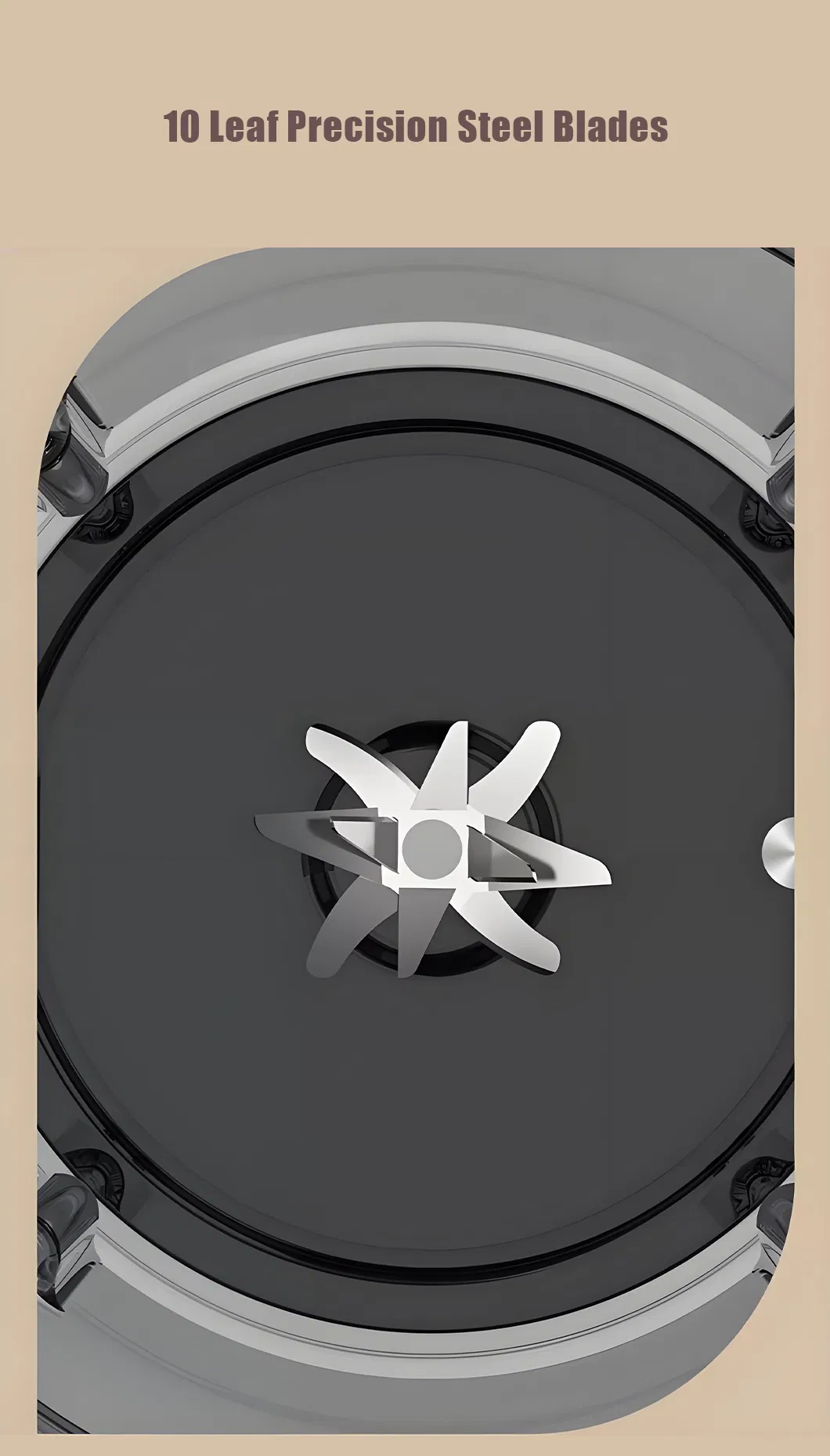 Sleek White Design 1L Compact Blender for Small Family Use