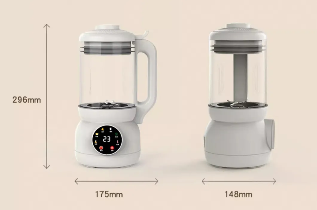 Sleek White Design 1L Compact Blender for Small Family Use