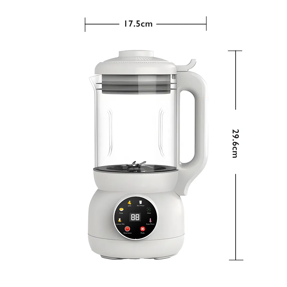 Sleek White Design 1L Compact Blender for Small Family Use