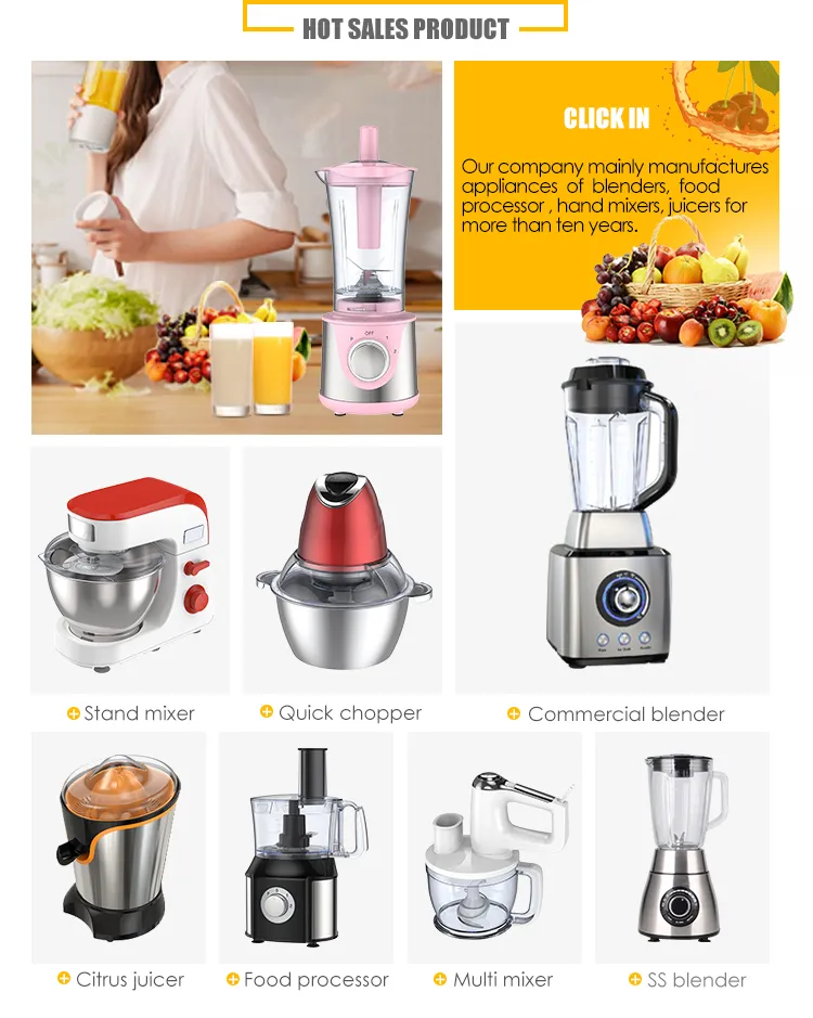 High Speed Mixer Stainless Steel Heavy Duty Commercial Electric Fruit Mixeur Ice Smoothie Fresh Juicer Food Blender