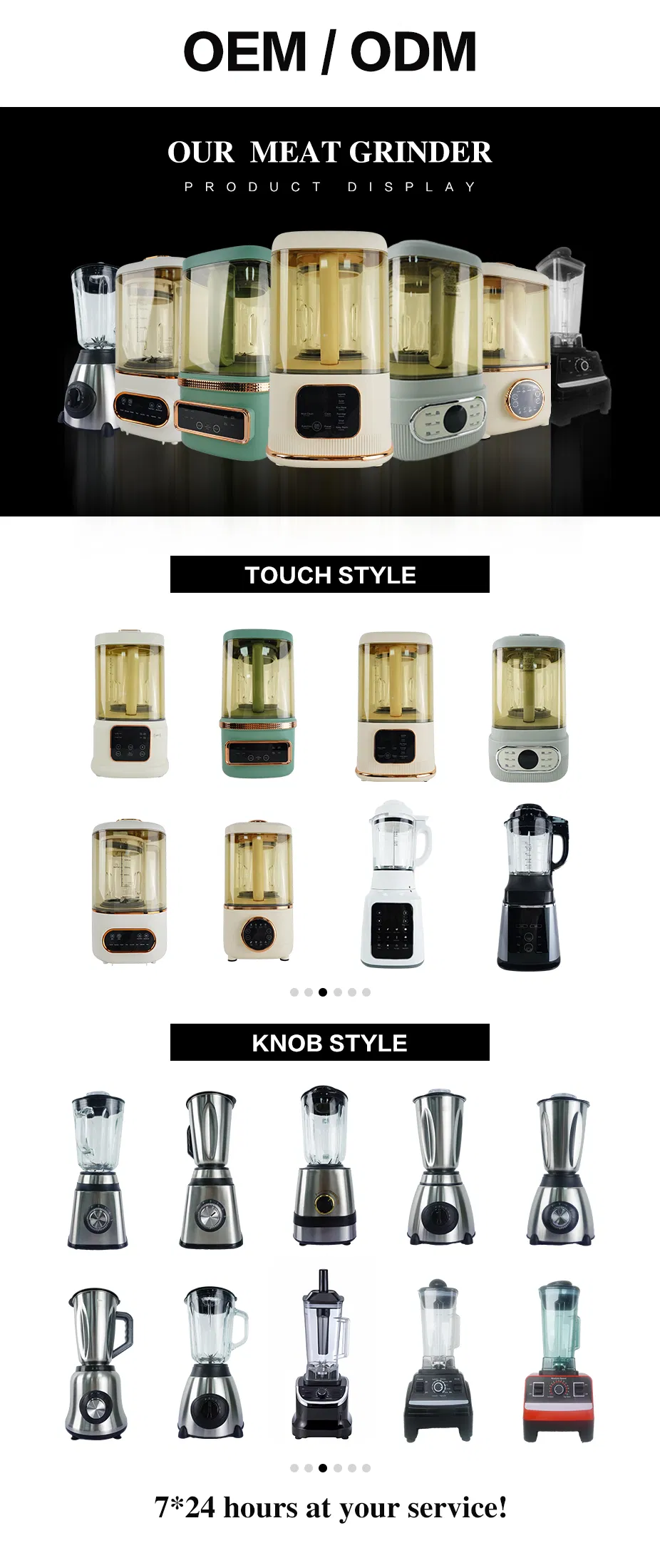 Manufactured Multi-Function 7630 Motor High Speed Mixer 500W Juicer Blender Parts High Quality SKD CKD Blender