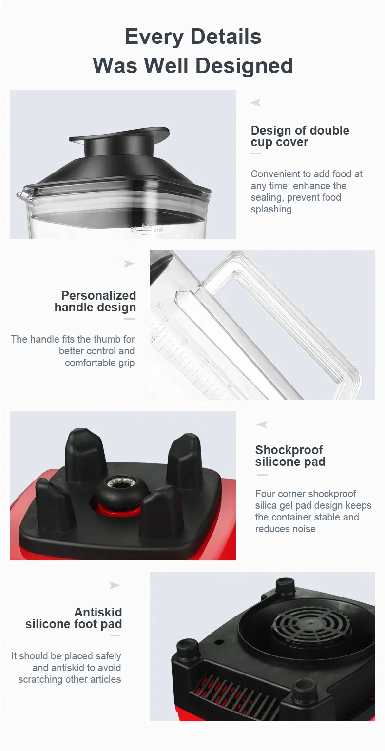 Manufactured Multi-Function 7630 Motor High Speed Mixer 500W Juicer Blender Parts High Quality SKD CKD Blender