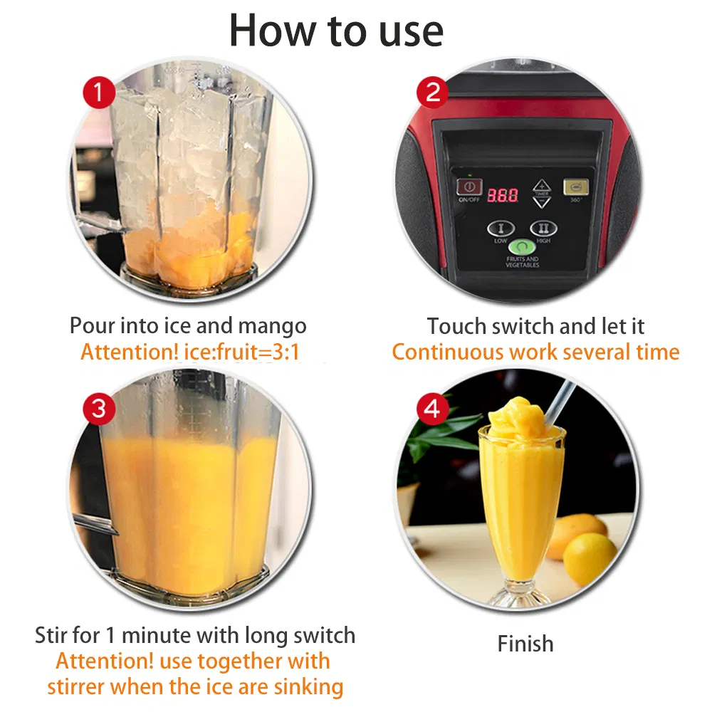 2025 Manenda 2.5HP Heavy Duty Professional Multi Commercial Blender