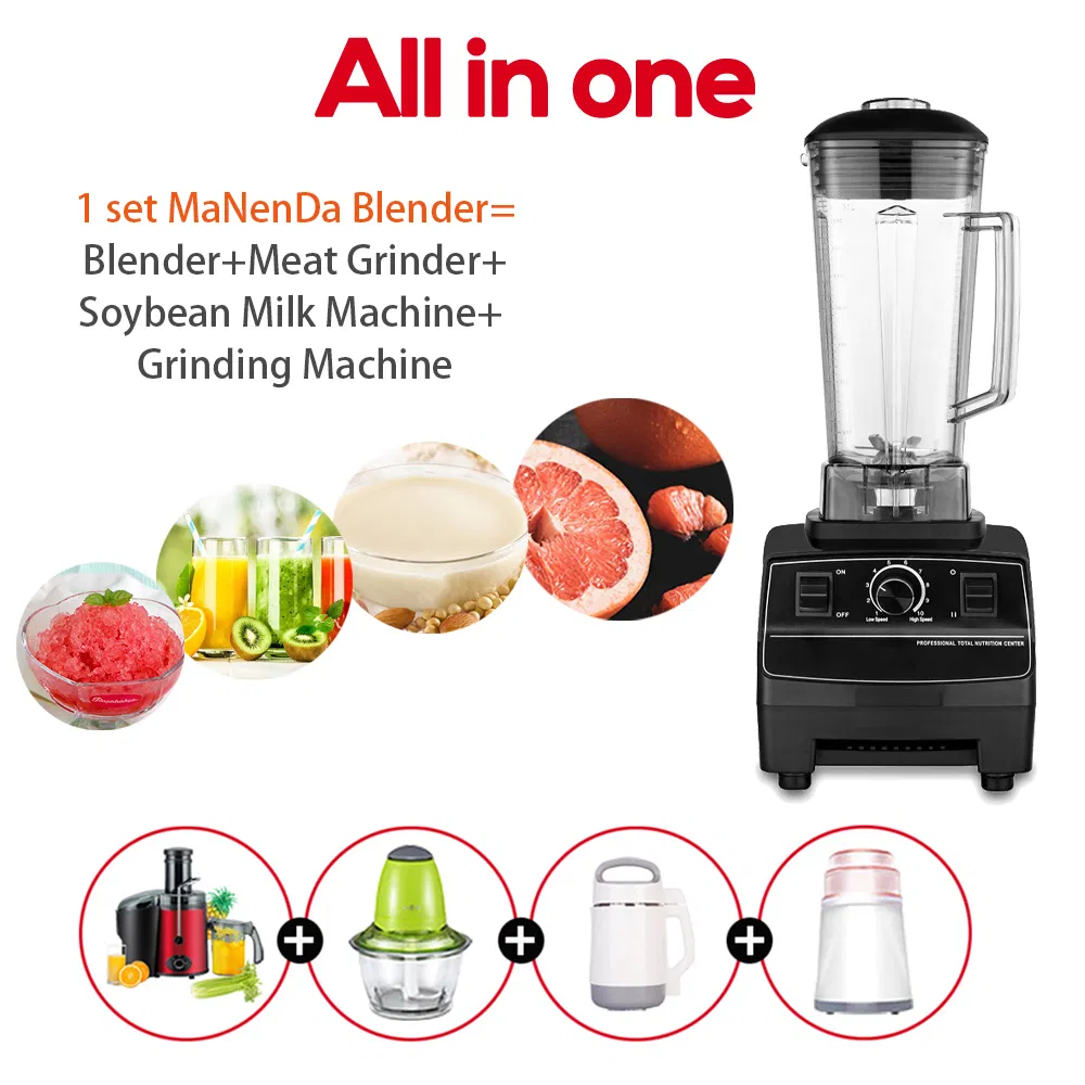 2025 2HP Manenda 1500watt Bar Kitchen Commercial Blender