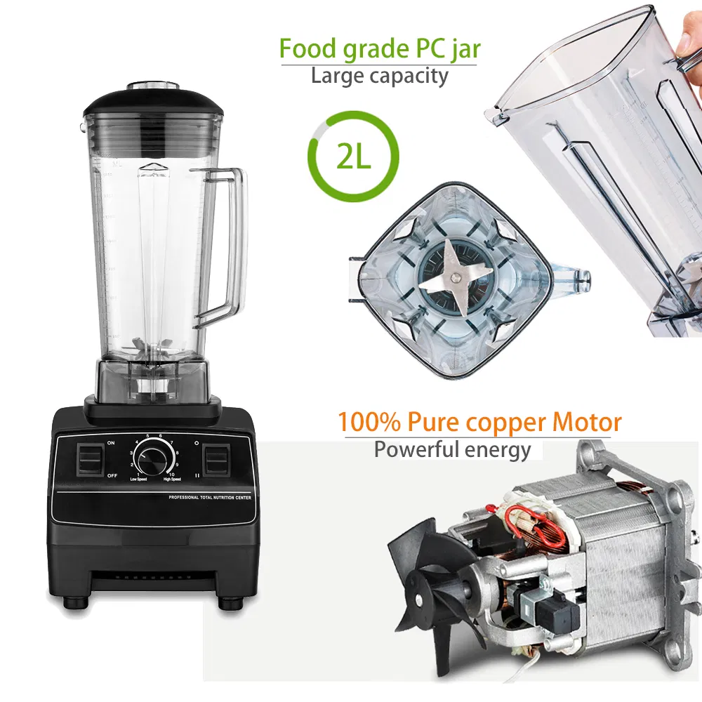 2025 2HP Manenda 1500watt Bar Kitchen Commercial Blender