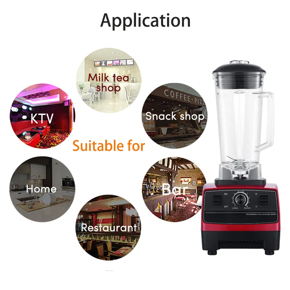 2025 Manenda Versatile 10 Speed Pulse Commercial Food Blender for Professional Kitchen