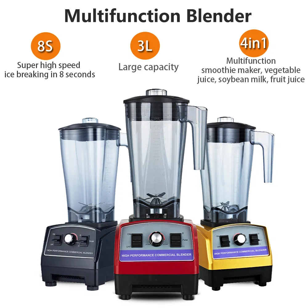 2025 Manenda Versatile 10 Speed Pulse Commercial Food Blender for Professional Kitchen