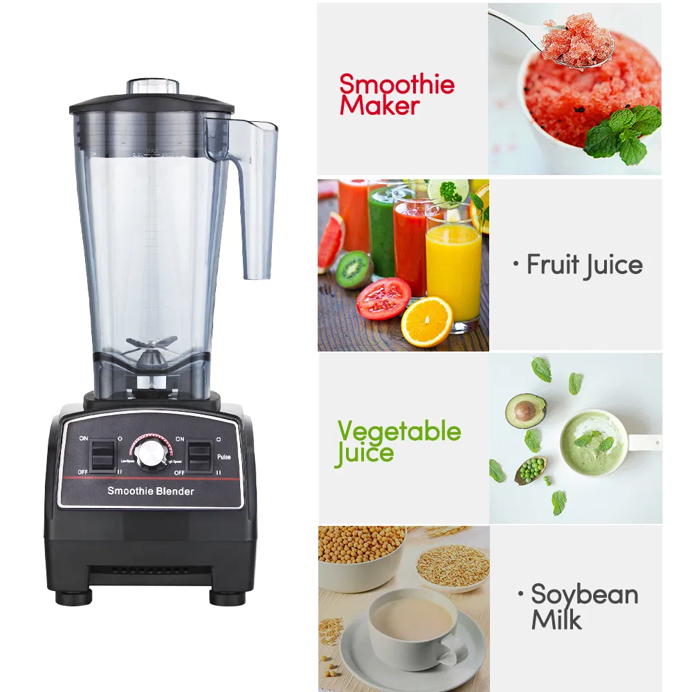 2025 Manenda Versatile 10 Speed Pulse Commercial Food Blender for Professional Kitchen