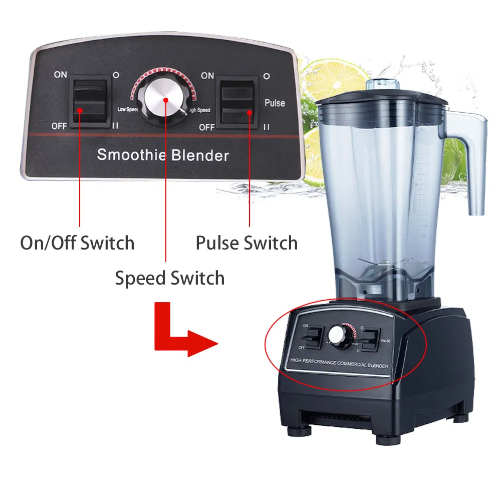 2025 Manenda Versatile 10 Speed Pulse Commercial Food Blender for Professional Kitchen