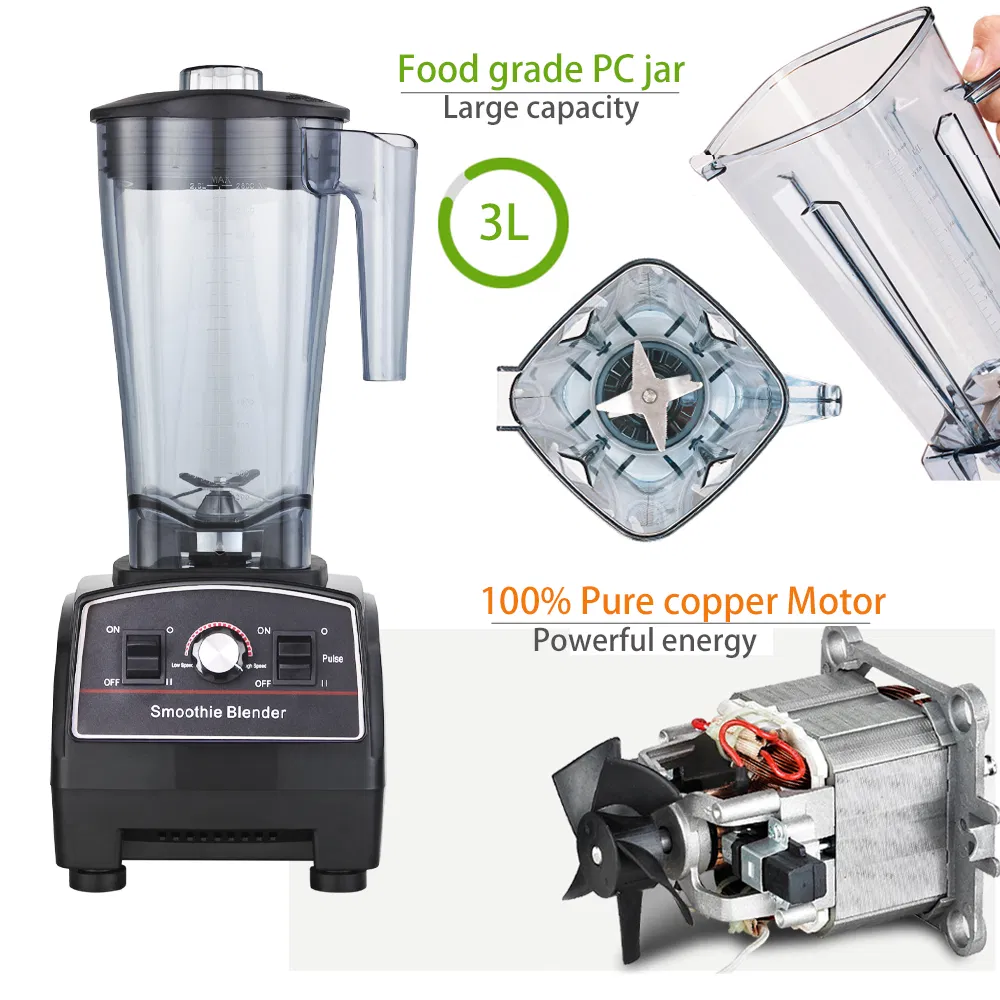 2025 Manenda Versatile 10 Speed Pulse Commercial Food Blender for Professional Kitchen