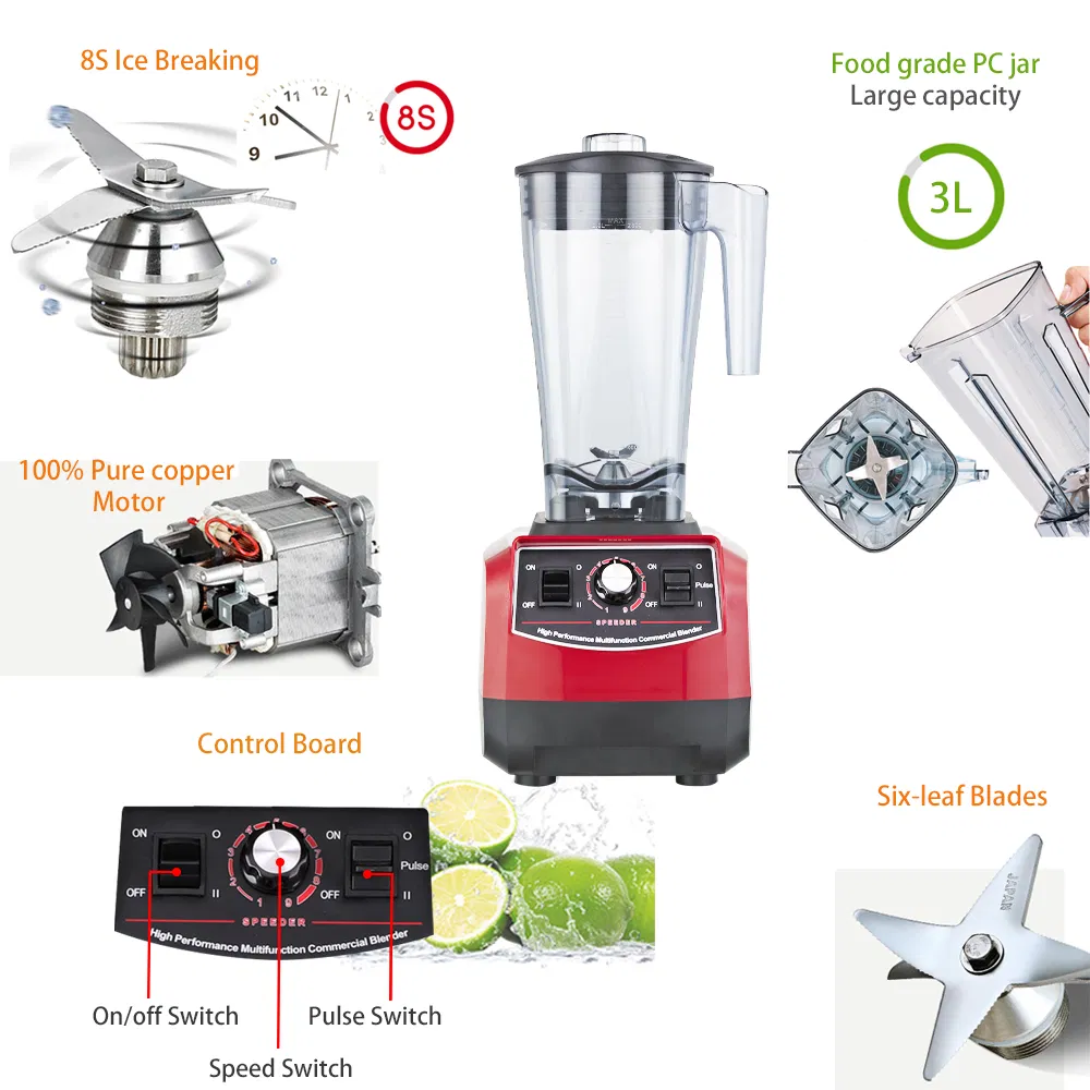 1680watt Manenda 2025 Heavy-Duty Blender for Smoothies and Shakes