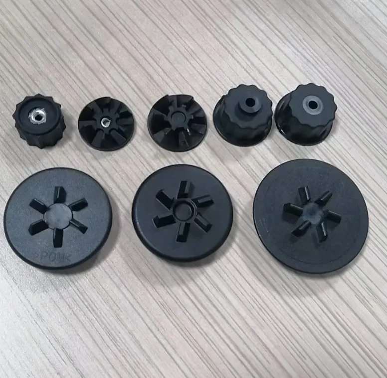 Drive Coupling Plastic Pulley Parts ABS Black Color 57mm Gear Blender Spare Parts