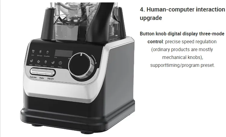 Best Price 1000W with Digital Timer - 3L BPA-Free Jar, 304 Stainless Steel Blade Heavy Duty Blender