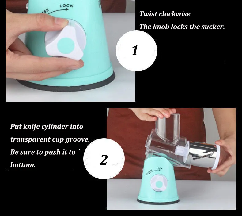 Ds-5208d Hand-Operated Multi-Functional Vegetable Chopper Factory Price