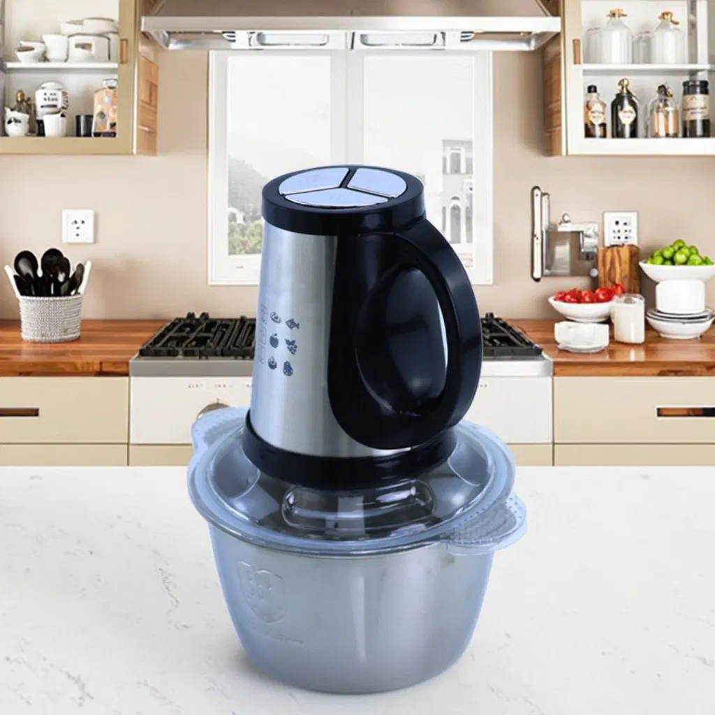 Household 2L Capacity Stainless Steel Electric Meat Grinder Slicer