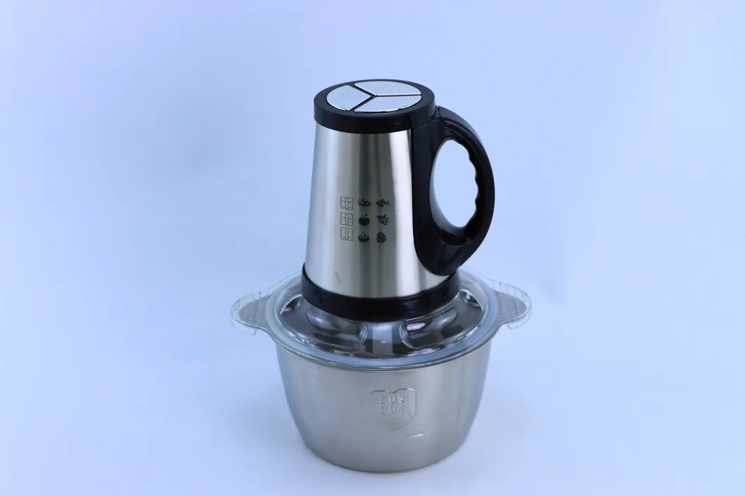 Household 2L Capacity Stainless Steel Electric Meat Grinder Slicer