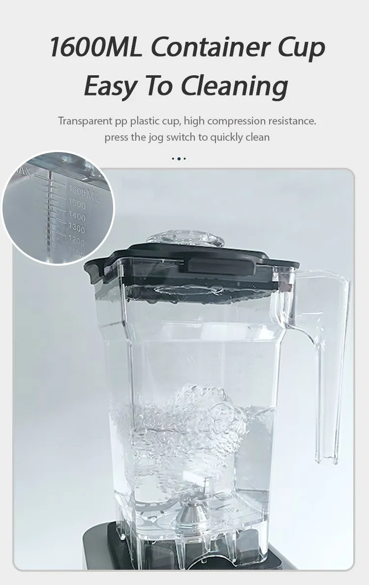 Electric Smoothie Mixer Blender Fruit Mixer Power Commercial Food Processor Blender