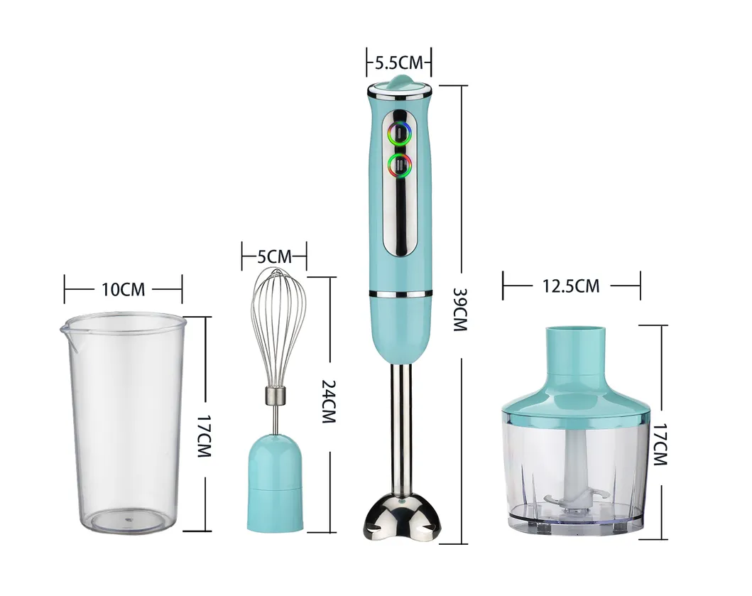 2 Speed Control ETL DC Full Copper Motor LED Light Electric Hand Blender