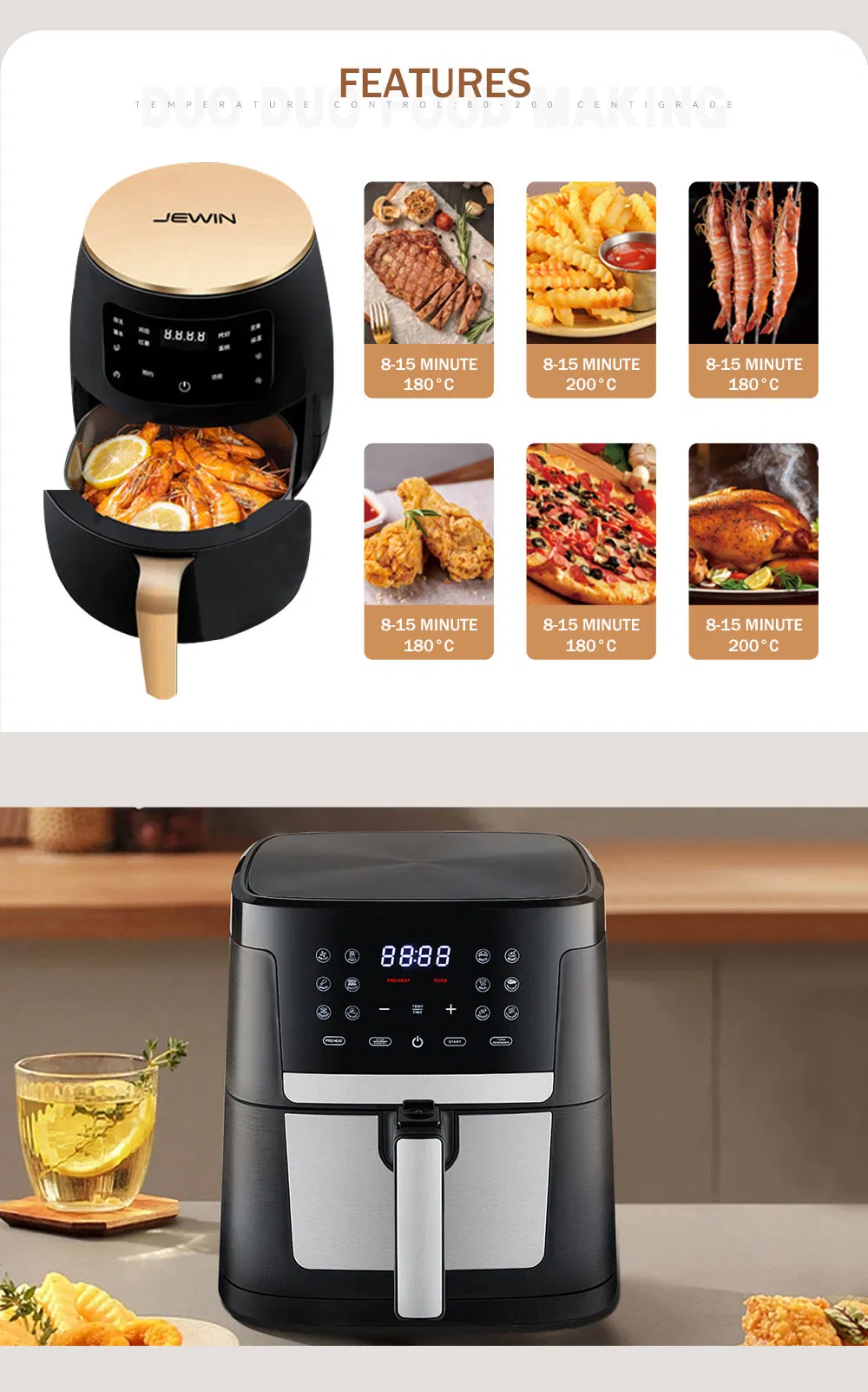 Industrial Strength Blender 1000W - 30+Mins Continuous Use, Tamper Included, ABS Base, 5kg Weight (CE/GS Certified)