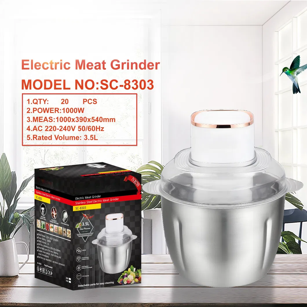 Electric Meat Grinder Manual Mixer Household Copper Motor Fufu Pounding Yam Pounding Machine