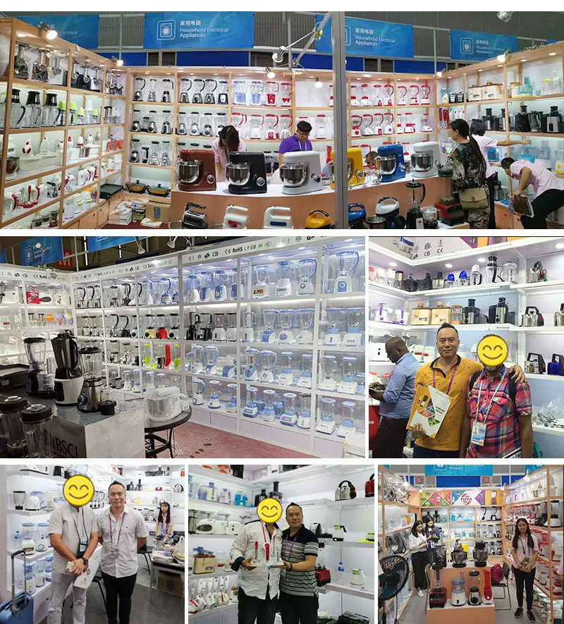 Kitchen Appliances 1.5L Plastic and Glass Jar Food Processor Ice Crusher Blender Smoothie Juicer Blender