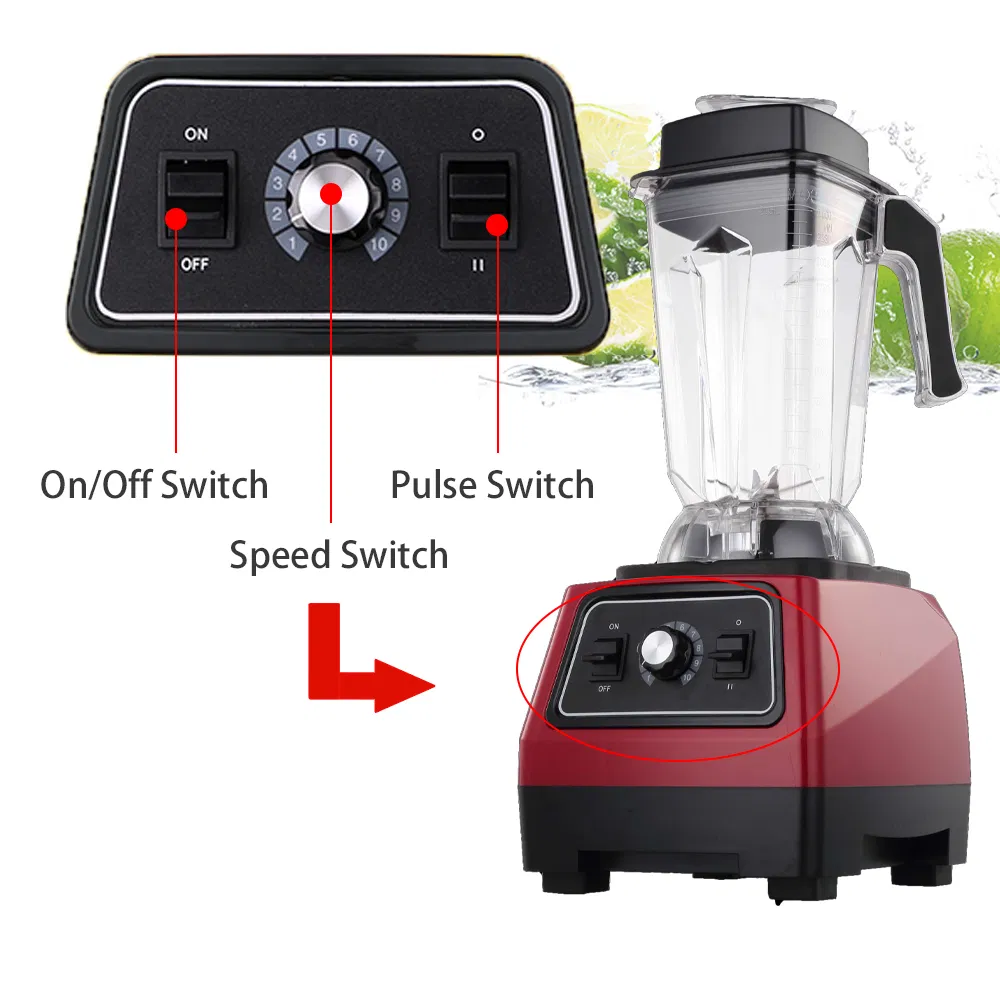 New 2500ml 3HP Heavy Duty Proefssional Smoothie Commercial Bar Blender
