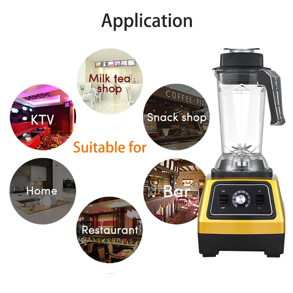 New 2500ml 3HP Heavy Duty Proefssional Smoothie Commercial Bar Blender
