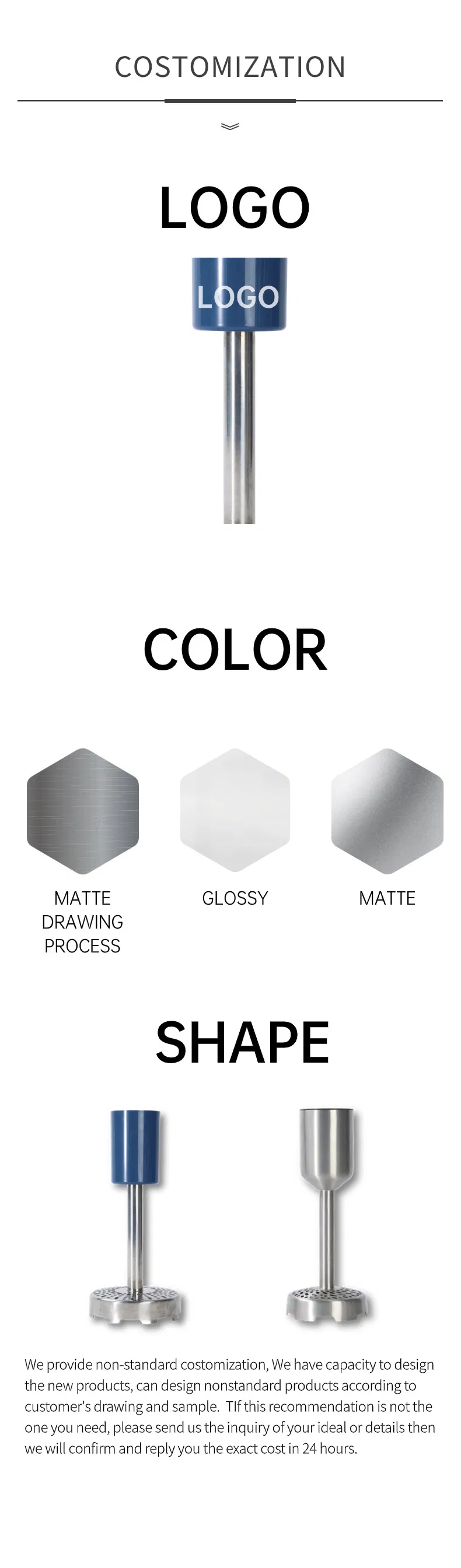 Kitchen Appliances Food Blender Potato Puree Blender Rod Mixer Rod