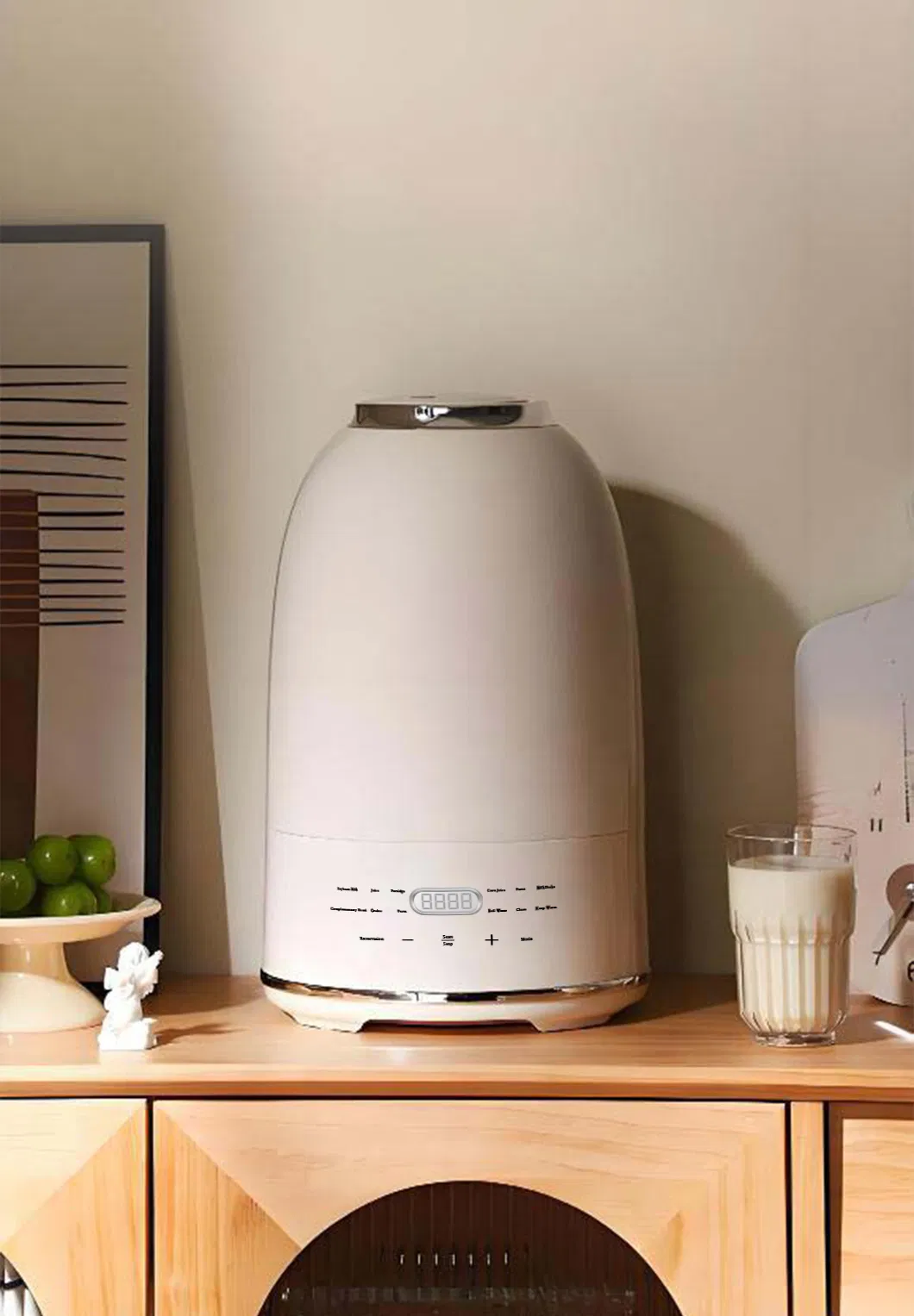 1.5L Eggshell-White Quiet Blender with Soundproof Cover