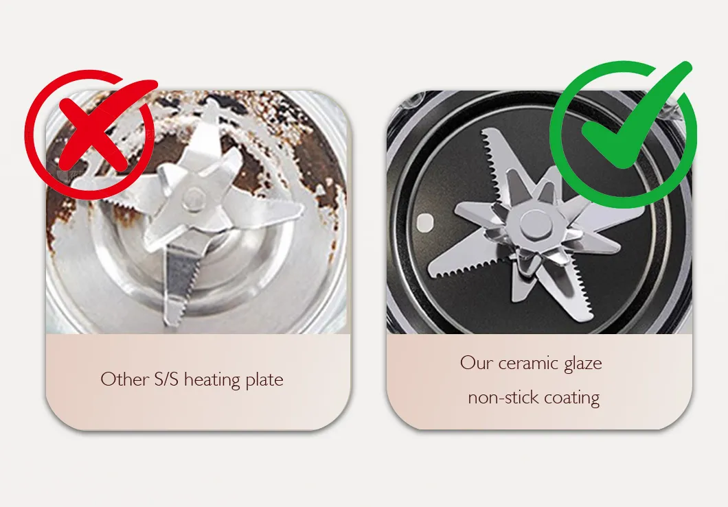 1.5L Eggshell-White Quiet Blender with Soundproof Cover