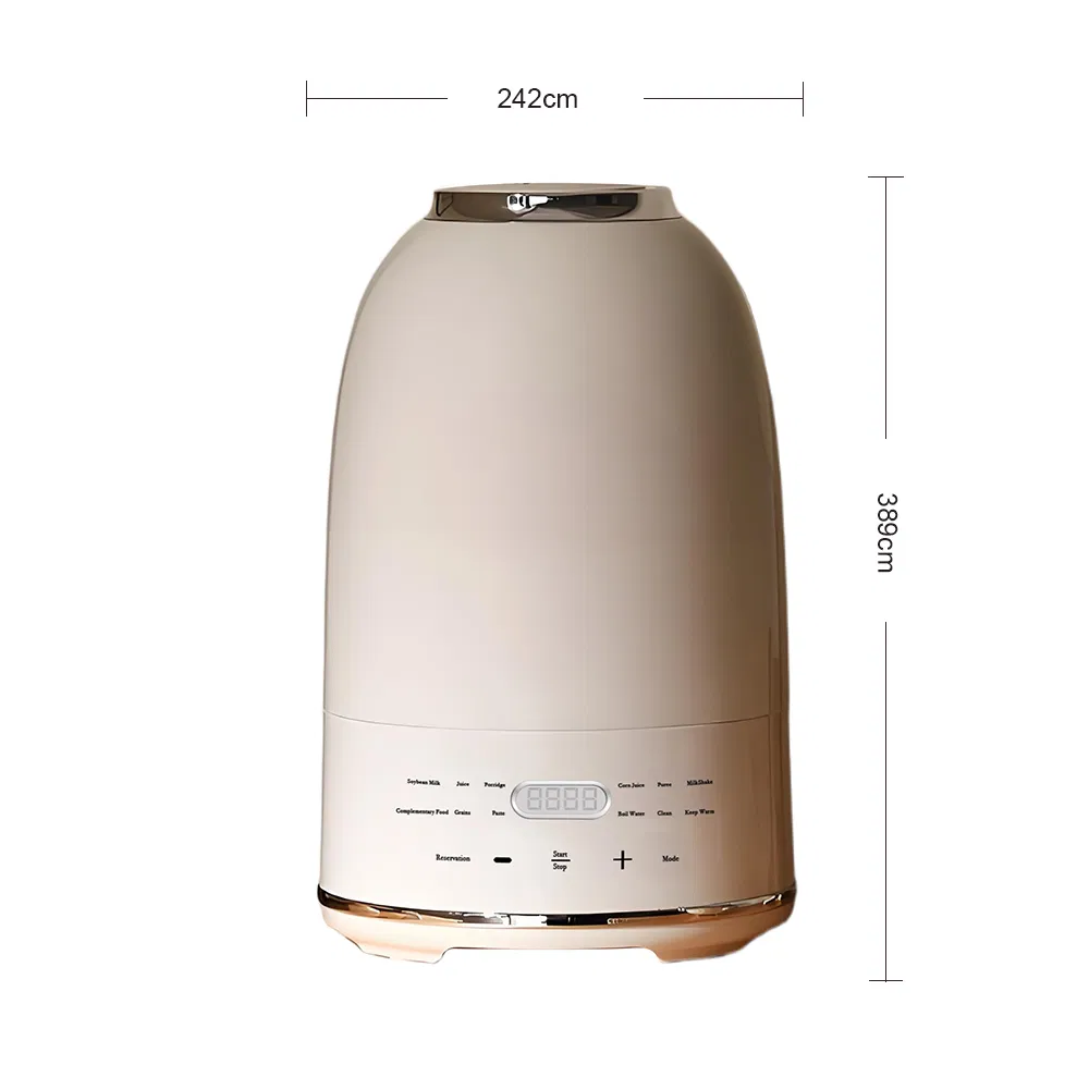 1.5L Eggshell-White Quiet Blender with Soundproof Cover