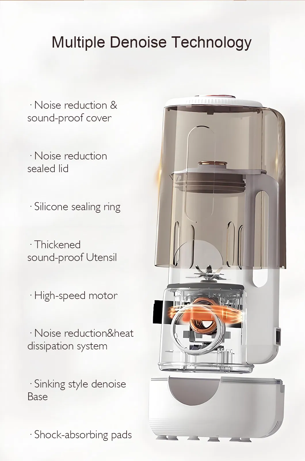 Hot Sales 1.65L Family Use Nosie Reduction Powerful Compact Blender