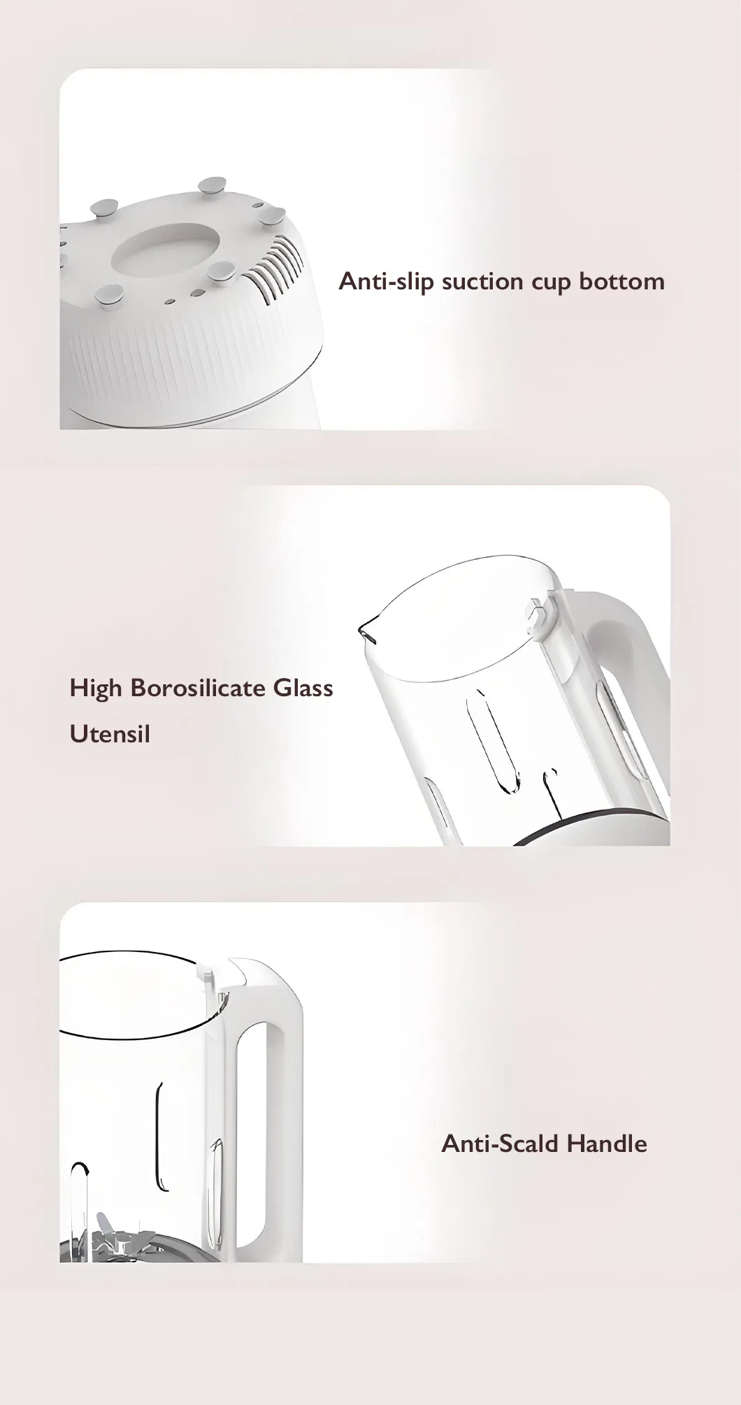 Hot Sales 1.65L Family Use Nosie Reduction Powerful Compact Blender