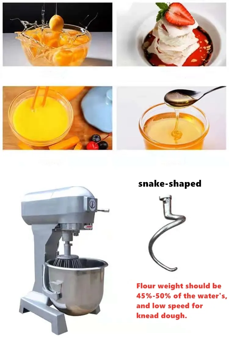 Professional Home Use High Quality 20L 30L Vertical Planetary Mixer Dough Mixer Price