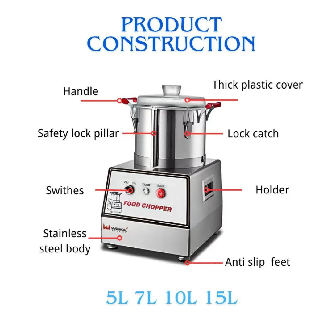 Multifunctional Fruit Vegetable Processor 750W Powerful Food Chopper Food Blender