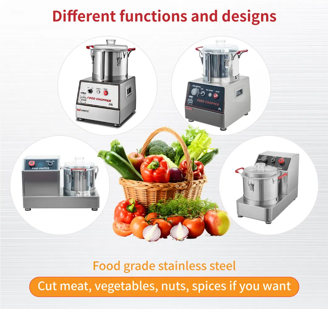 Multifunctional Fruit Vegetable Processor 750W Powerful Food Chopper Food Blender