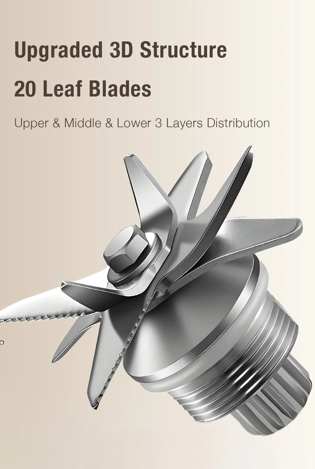 New Design White 1.5L Powerful Blender with Noise Reduction Cover