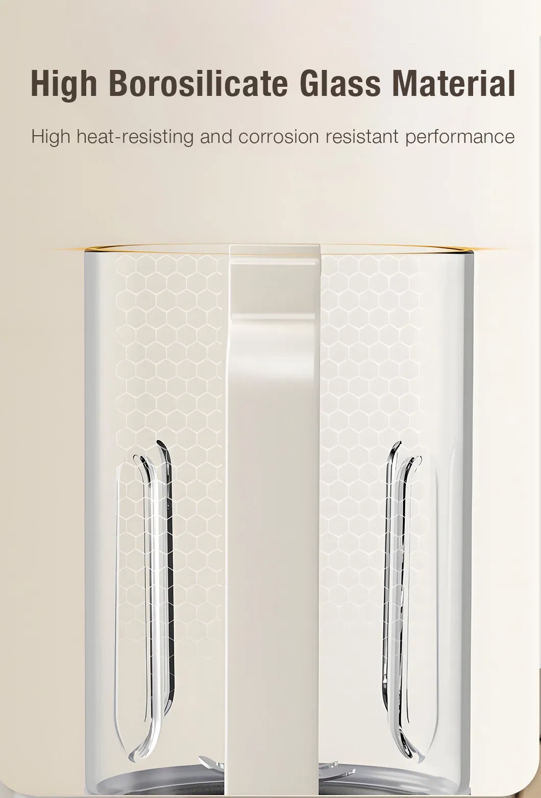 New Design White 1.5L Powerful Blender with Noise Reduction Cover