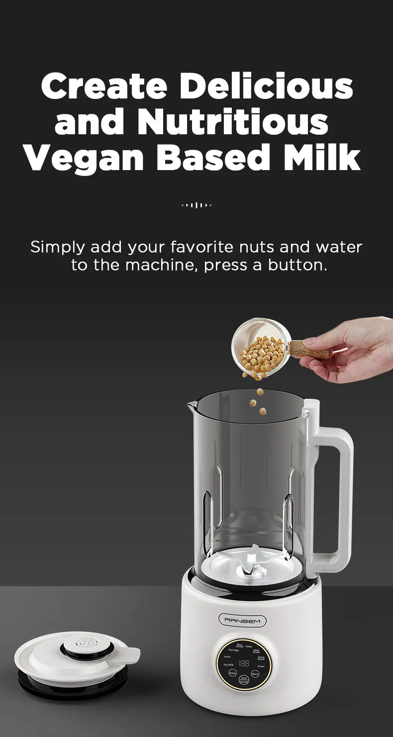 Ranbem 110V 220V Thermal Wall Breaking Machine Blender Automatic Soy Milk Maker Soybean Bean Milk Maker