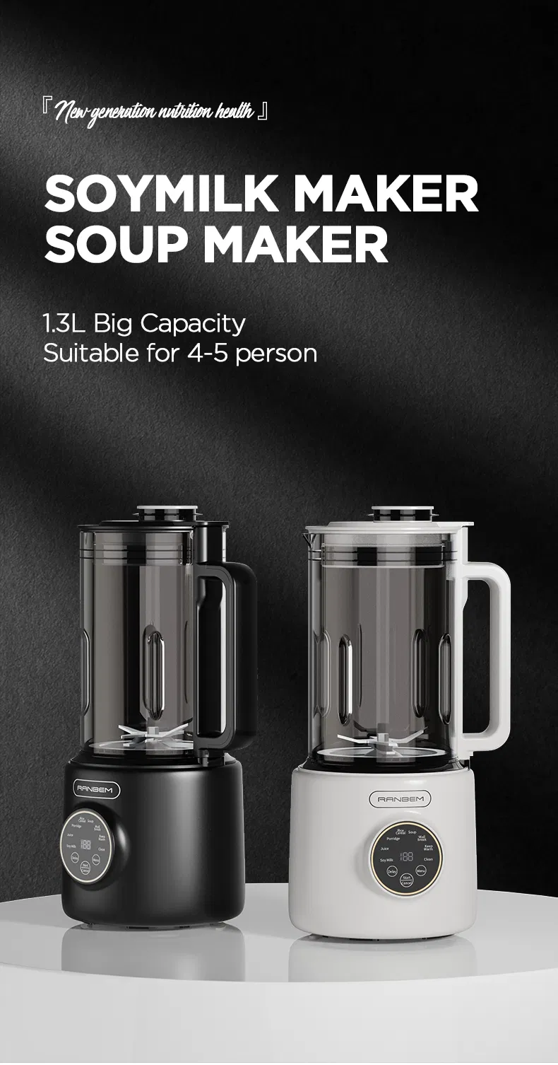 Ranbem 110V 220V Thermal Wall Breaking Machine Blender Automatic Soy Milk Maker Soybean Bean Milk Maker