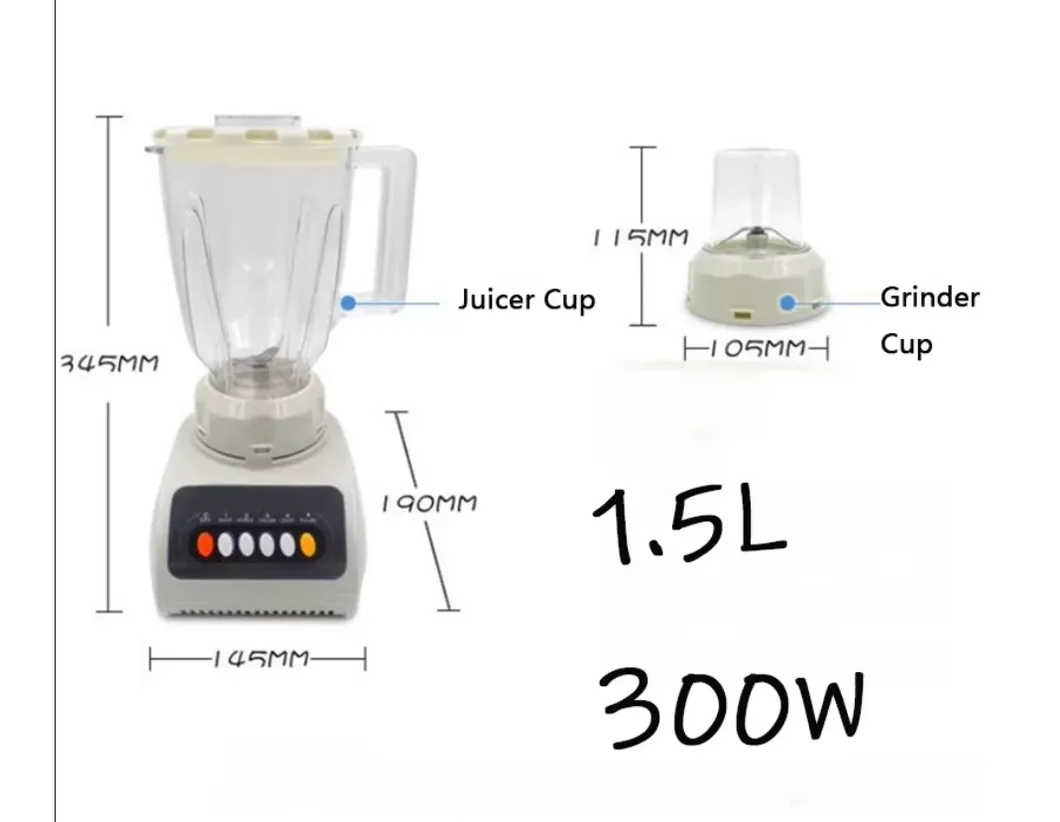 Professional 1.5L Blender for Smooth Blends and Easy Cleanup