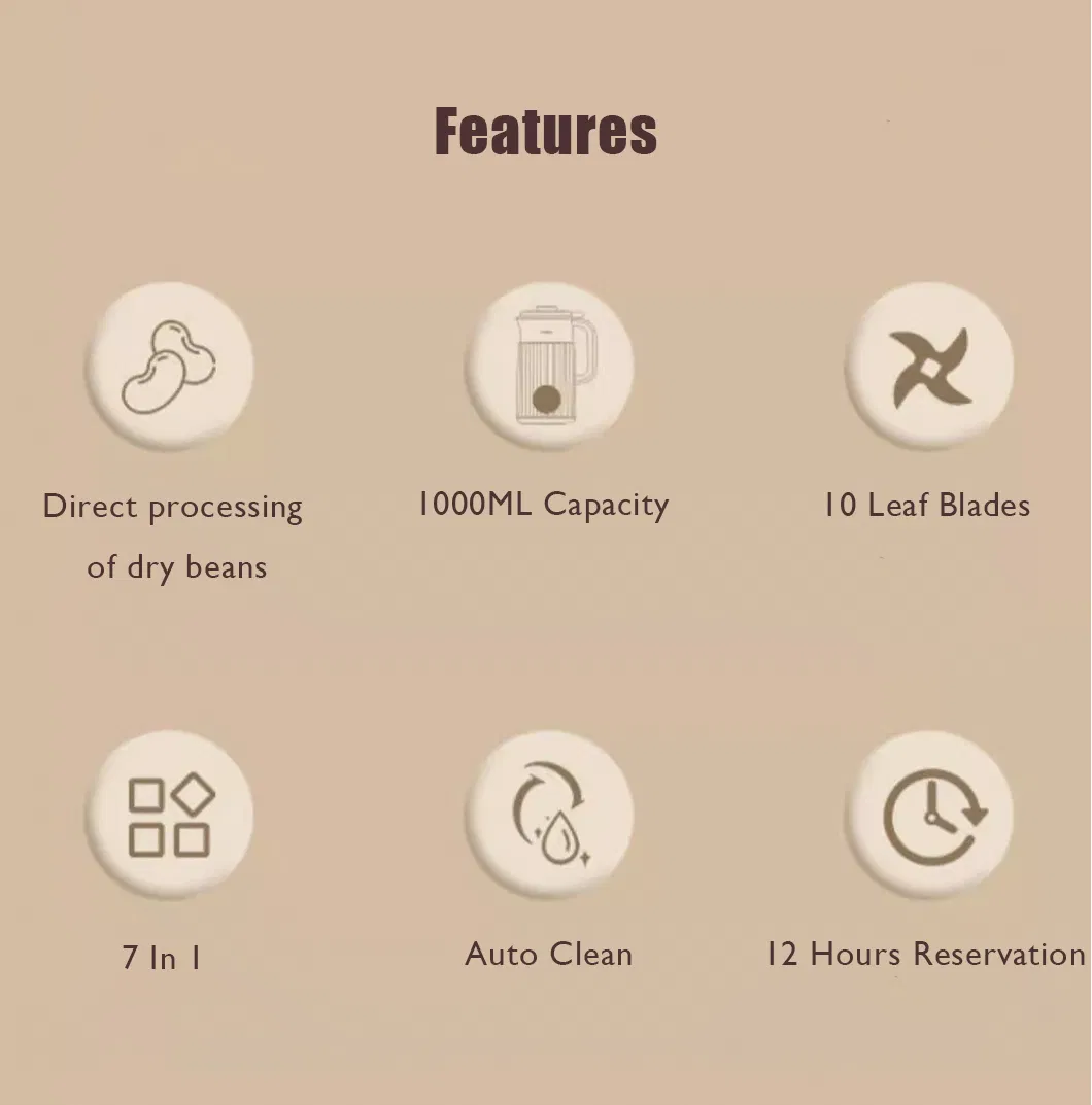 Elegent Purple Design 1L Compact Blender for Small Family Use