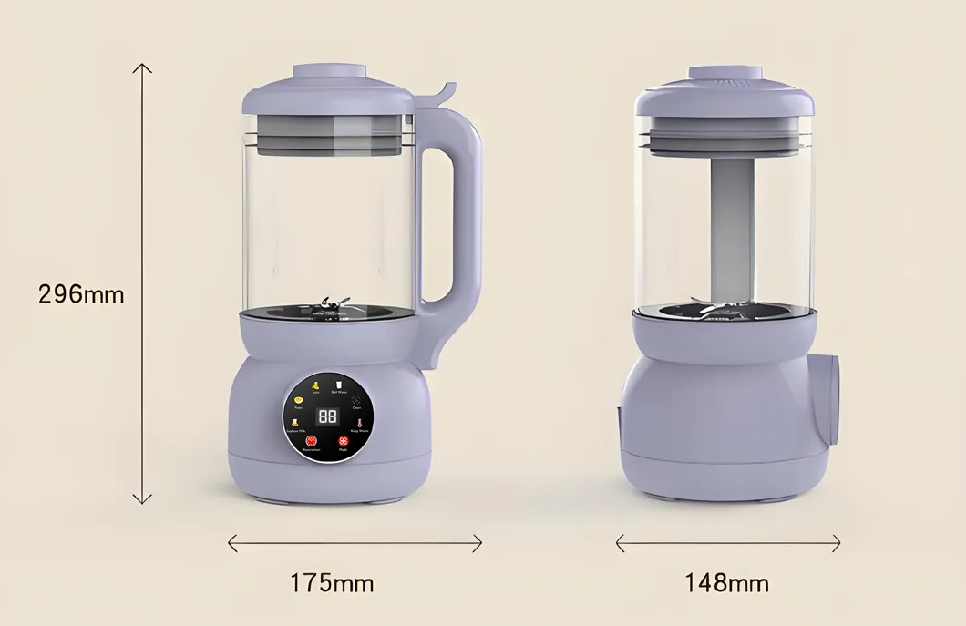 Elegent Purple Design 1L Compact Blender for Small Family Use